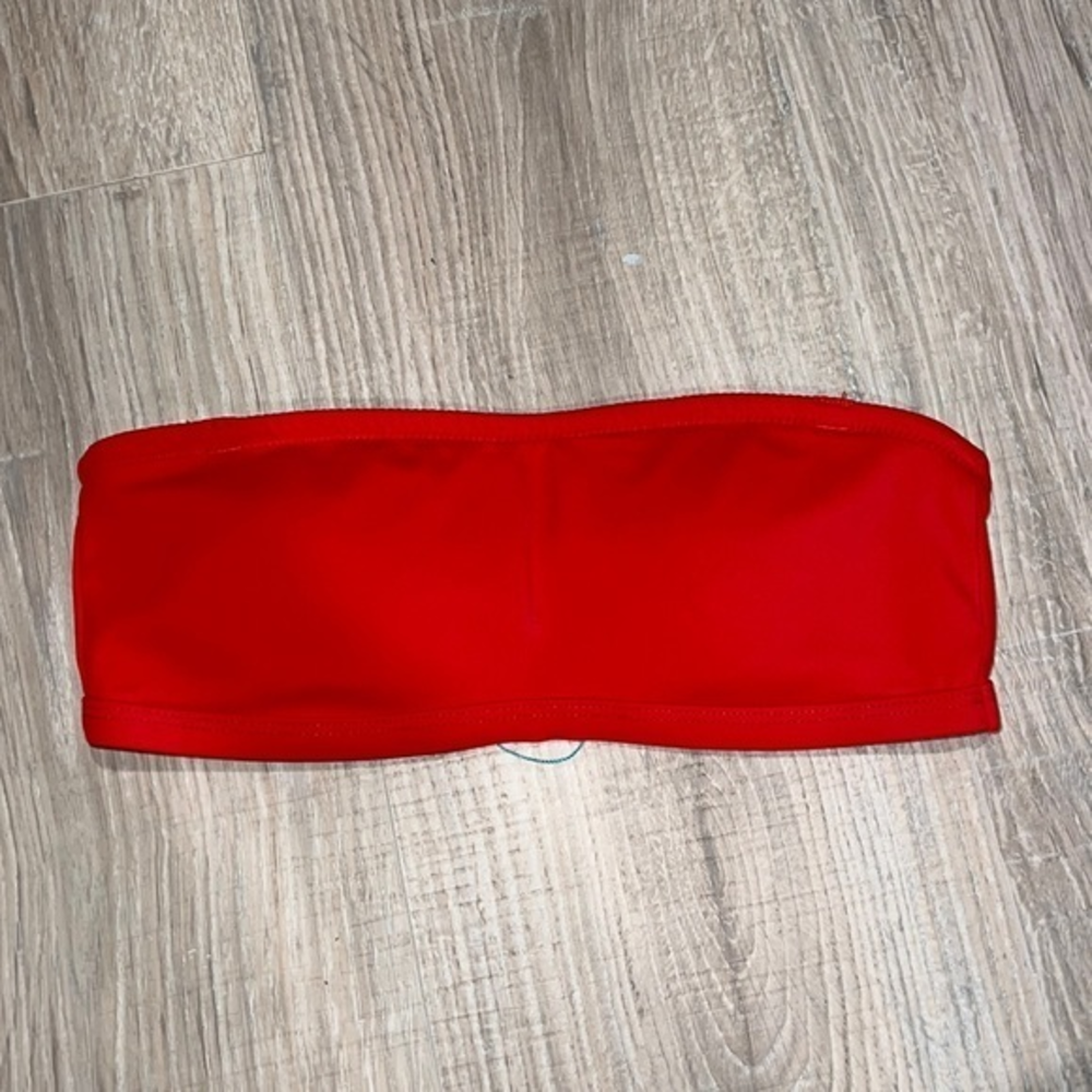 Piha red bikini Bandeau top‎